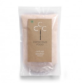 Conscious Food Rock Salt Saindhav Natural  Pack  500 grams